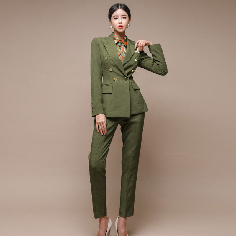 Women's Straight-leg Pants Suit