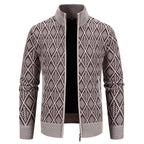 Men's Stand Collared Cardigan