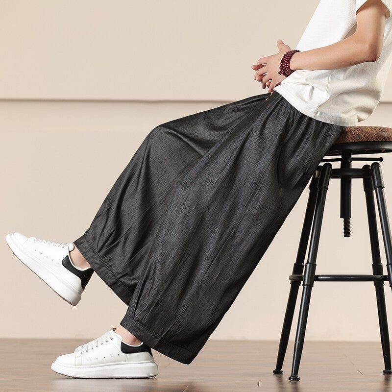 Men's Retro Loose Straight Harem Pants