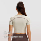 Women's Ventilated Athletic Short-sleeve Top