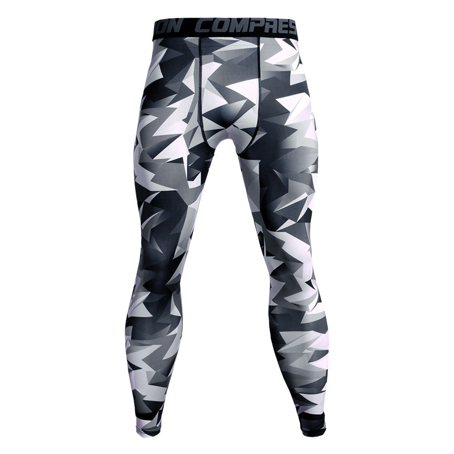 Men's Tight Camouflage Training Pants