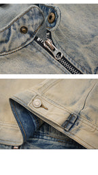 Gradiented Washed Denim Jacket