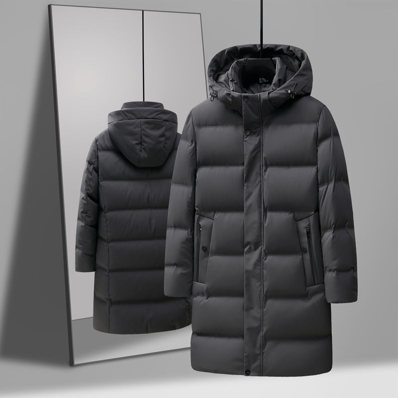 Men's Mid-length Thick Down Jacket Coat