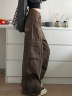 Women's American Ripped Multi-pocket Jeans