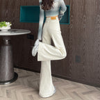 Women's Washed Wide-leg Skinny Jeans