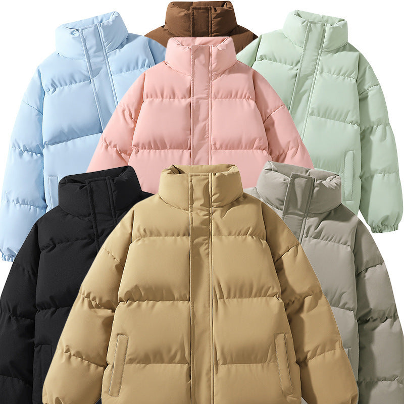 Stand-up Collar Cotton-padded Puffer Jacket