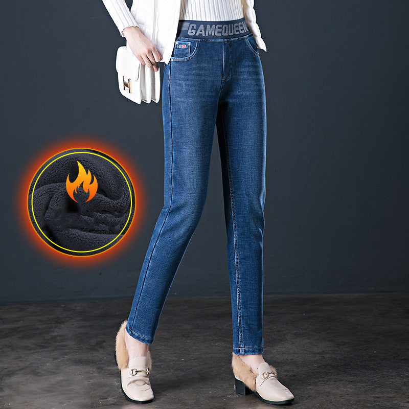 Women's Fleece Padded Jeans