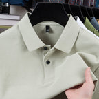 Men's Mercerized Polo Collar Short Sleeve T-Shirt