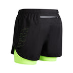 Men's Quick-Dry Double-Layer Fitness Shorts
