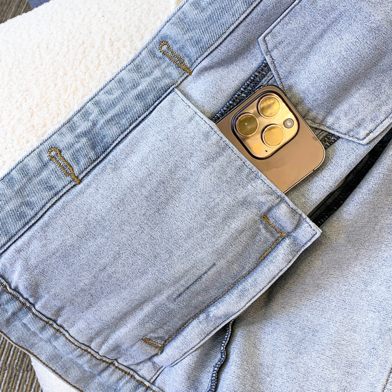 Women's Relaxed Light Blue Sleeveless Denim Waistcoat