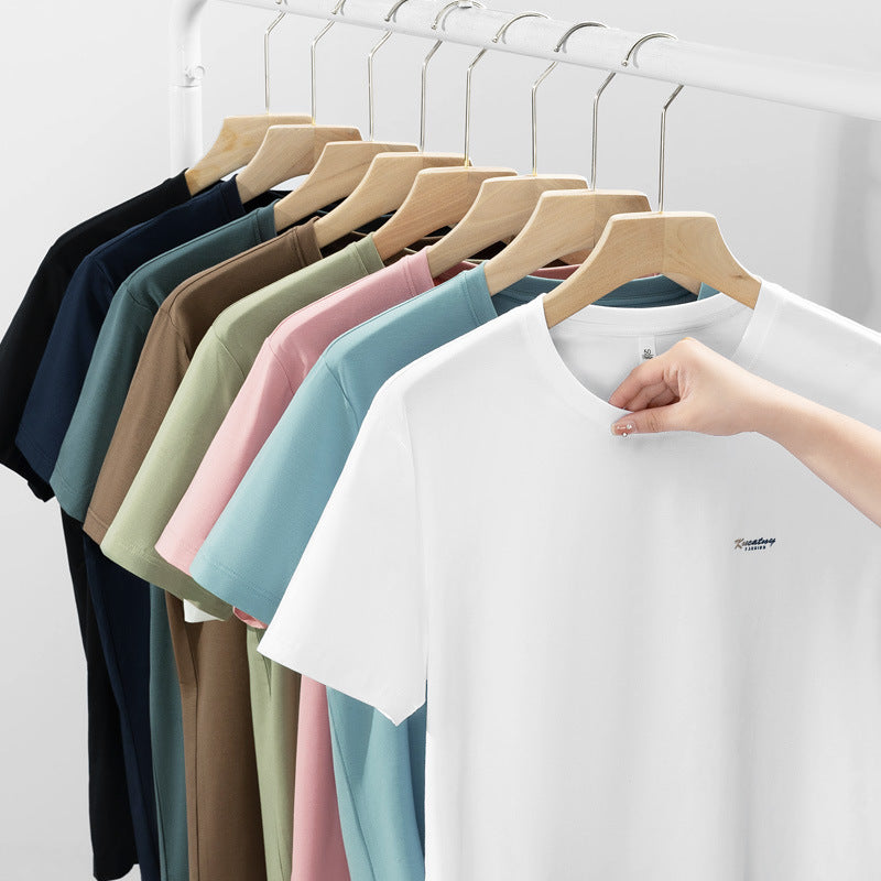 Antibacterial ICE Cotton Sweat Wicking Breathable Round Neck T-shirt