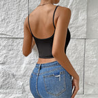Women's Spaghetti Crop Corset Camisole Vest