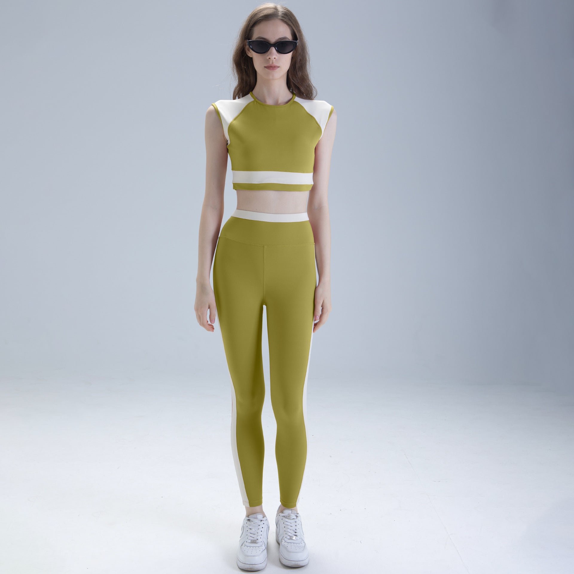 Women's Quick-Drying Long-Sleeve Running Top And Pants Set