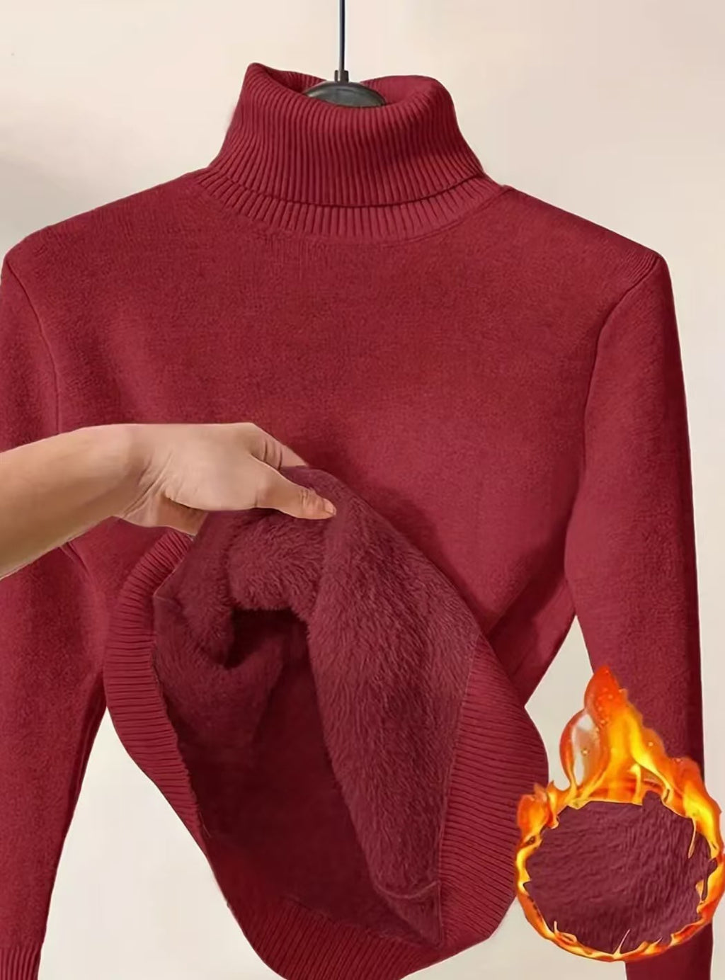 Women's Plush Elegant Staple Turtleneck