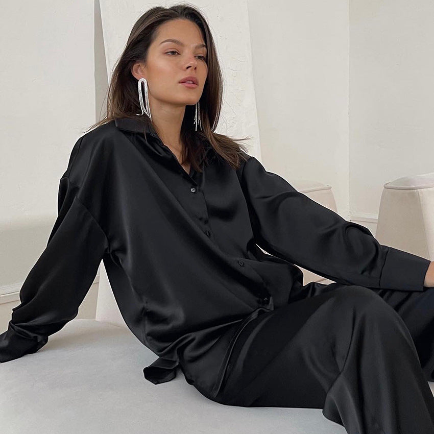 Women's Long-Sleeve Loose Loungewear
