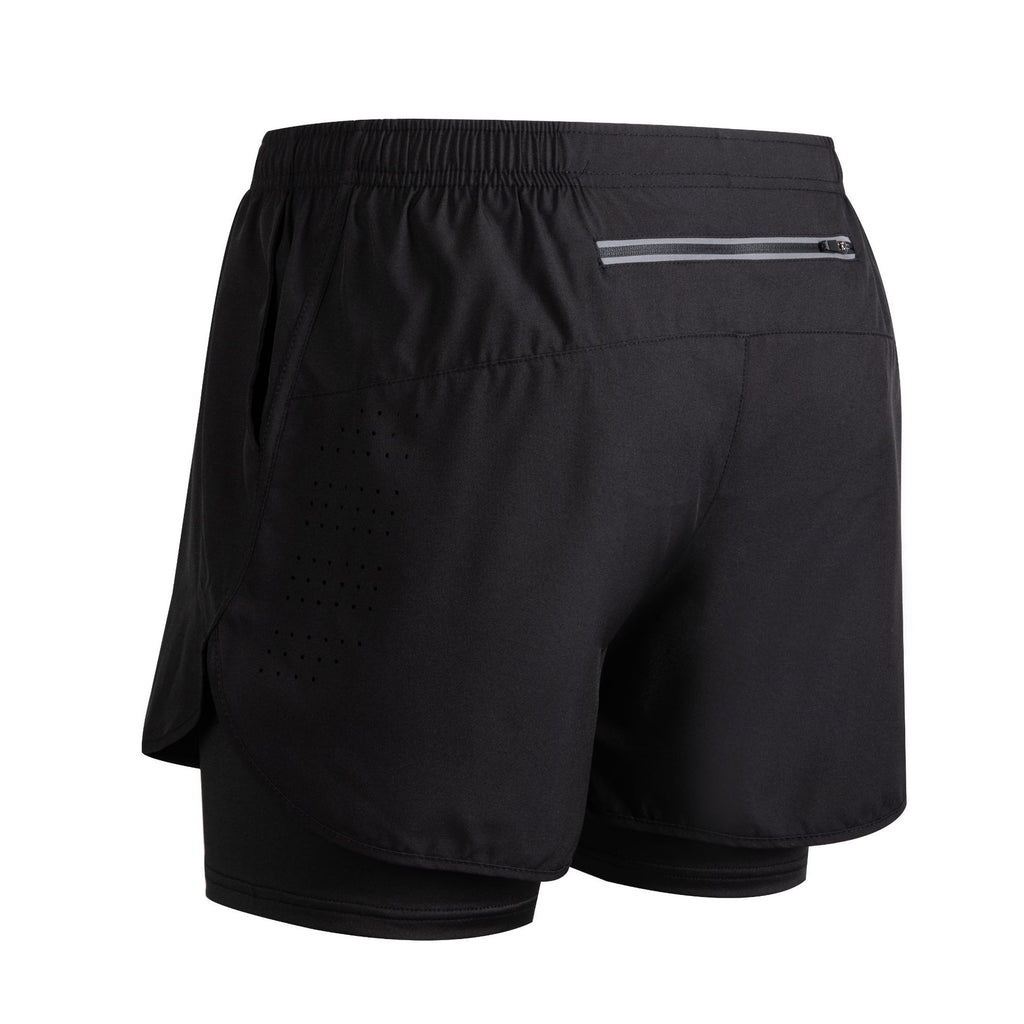 Men's Quick-Dry Double-Layer Fitness Shorts