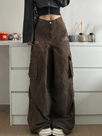 Women's American Ripped Multi-pocket Jeans