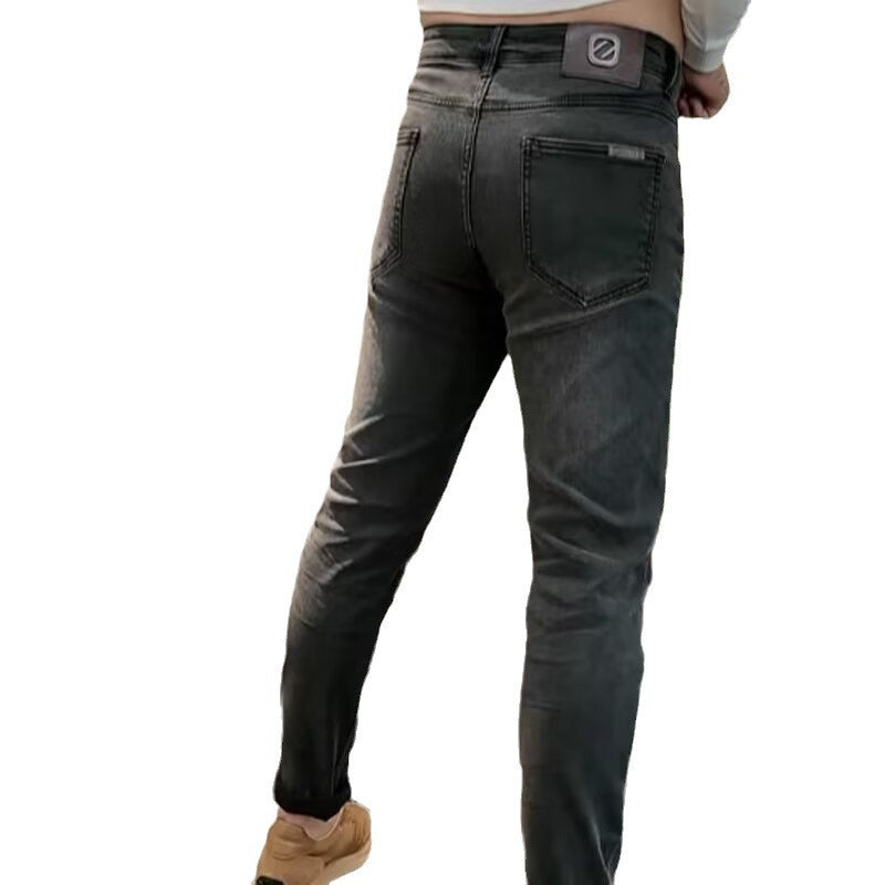 Men's Washed Slim-fit Jeans