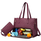Women's Thermal Insulated Leak-Proof Multi-Purpose Tote Bag And Wallet