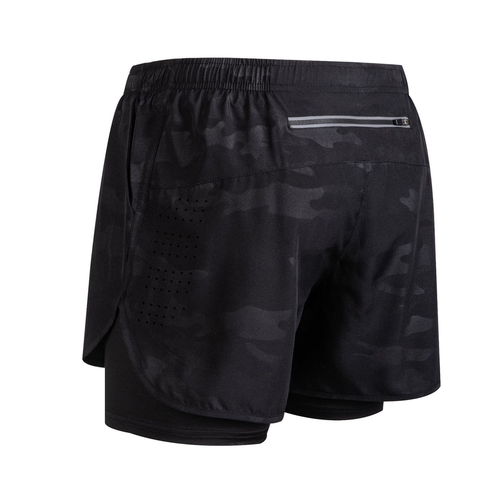 Men's Quick-Dry Double-Layer Fitness Shorts