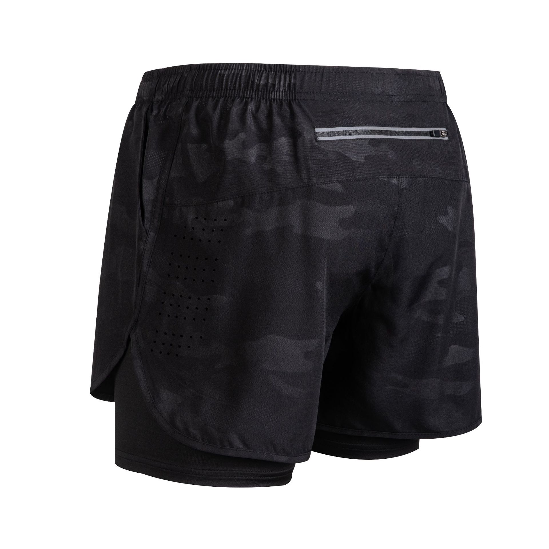 Men's Quick-Dry Double-Layer Fitness Shorts