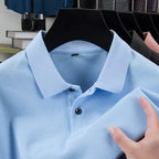Men's Mercerized Polo Collar Short Sleeve T-Shirt