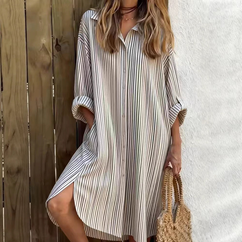 Women's Printed Shirt Dress