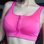 Women's Front Zip Supportive Sports Bra
