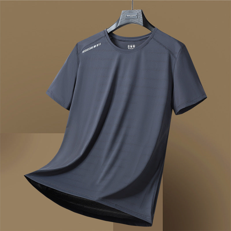 Breathable Round Neck Moisture Wicking Tee