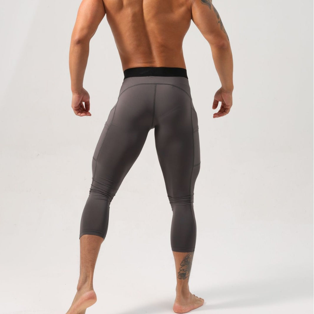 Men's Elastic Close-Fitting Unrestricted Smooth Quick-Dry Pouch Pants