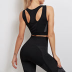 Women's Yoga Sports Bra And Trousers Set