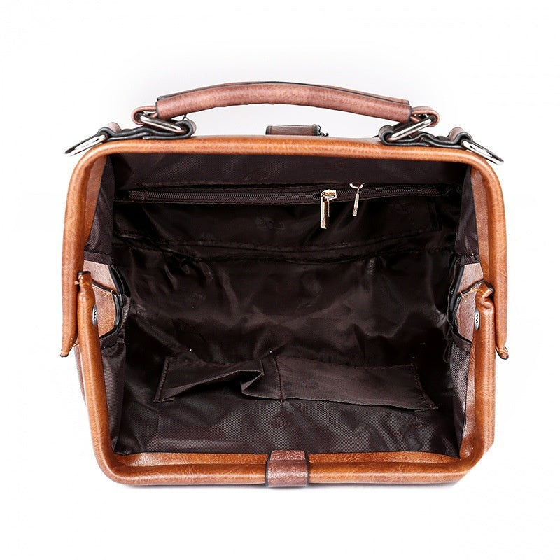 Women Metal Cornered Handbag