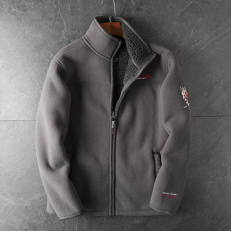 Men's Stand Collared Thick Coat