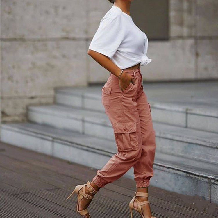 Women's Multi-Pocket Cargo Pants