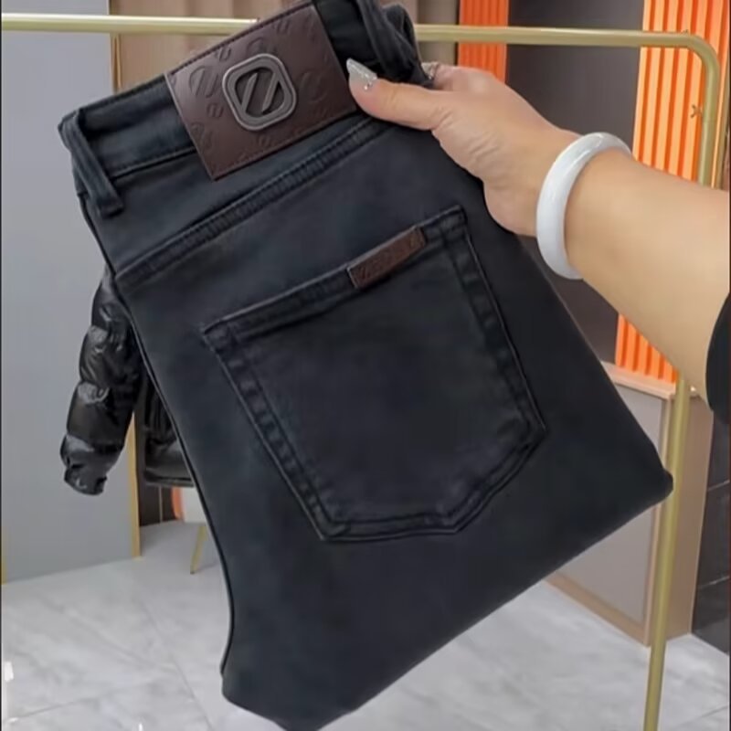 Men's Washed Slim-fit Jeans