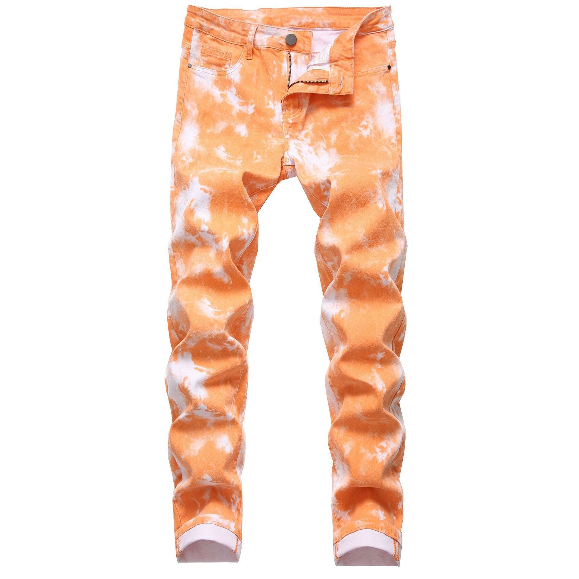 Men's Slim-fit Dyed Trousers