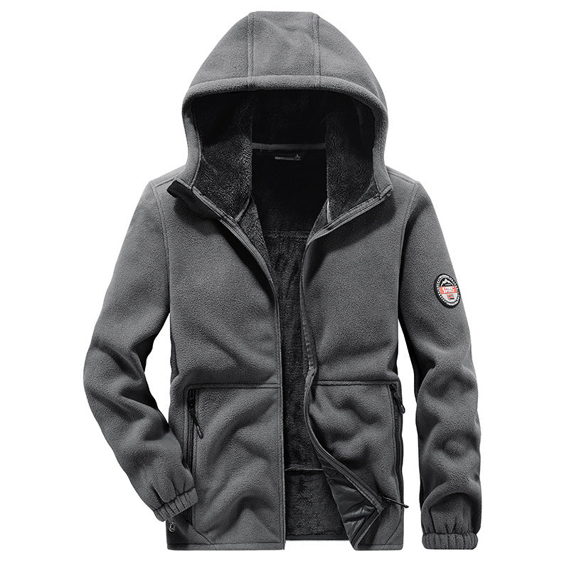 Men's Fleece-Lined Hooded Jacket