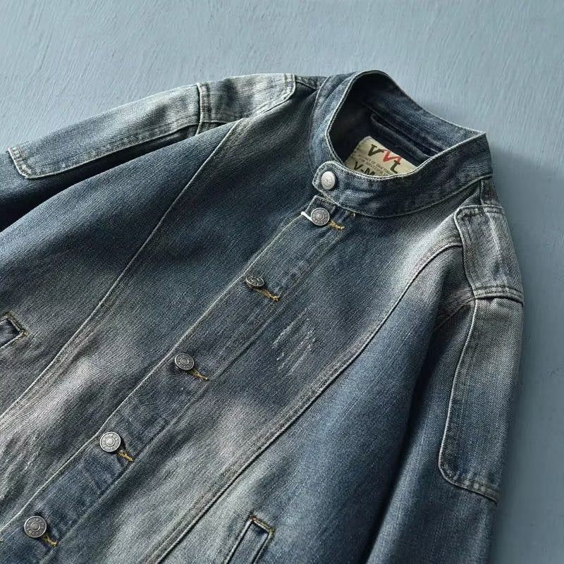 Men's Stand Collar Retro Jacket