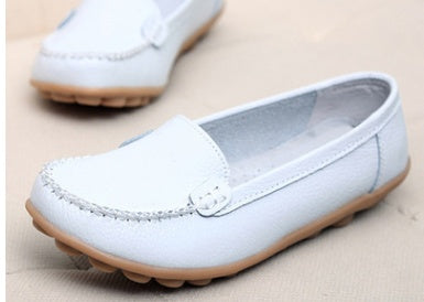 Women's Genuine Leather Bubble Soled Flats