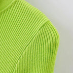 Women's High Neck Short Sweater