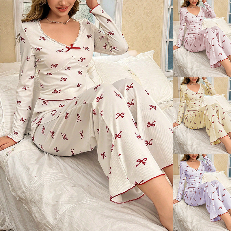 Women's Bow-Knot Leisurewear Set