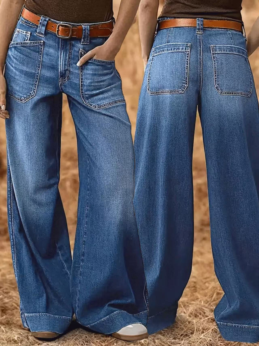 Women's Loose Wide-leg Jeans