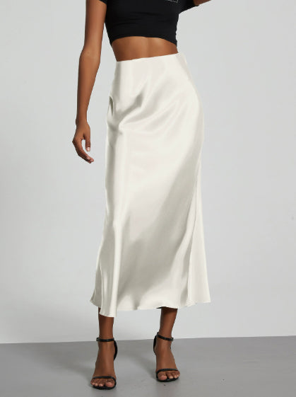 Women's Satin Skirt