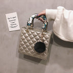 Women's Diamond Patterned Crossbody Bag