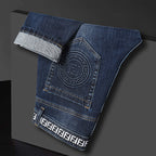 Men's Slim Fit Patterned Jeans
