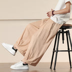Men's Retro Loose Straight Harem Pants