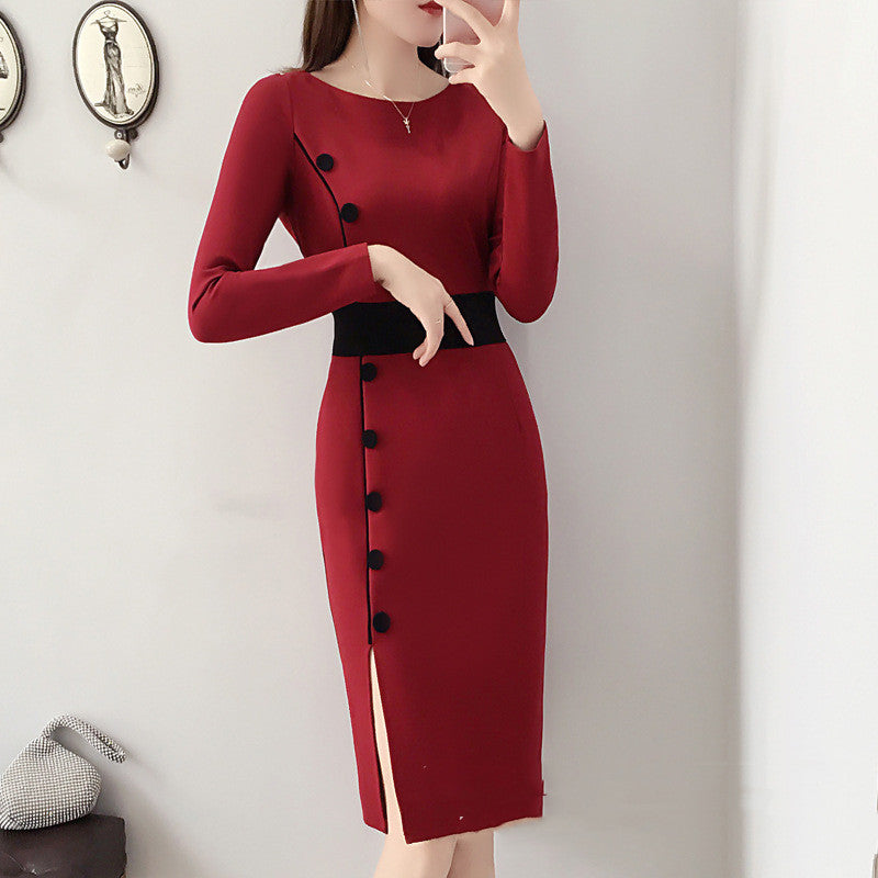 Women's Long Sleeved Dress