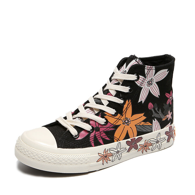 All-Match Student Korean Style Printed Graffiti Trendy Shoes