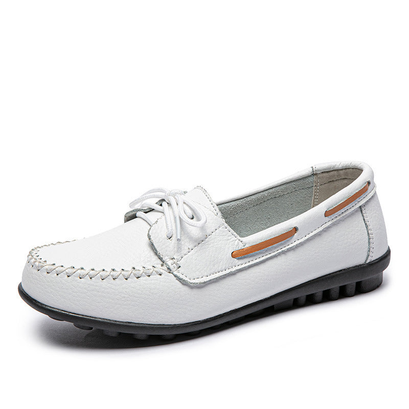 Women's Genuine Leather Flat Heel Shoes