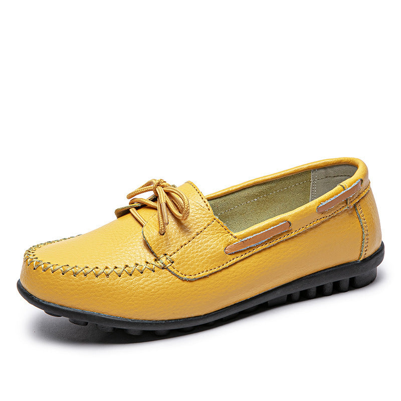 Women's Genuine Leather Flat Heel Shoes